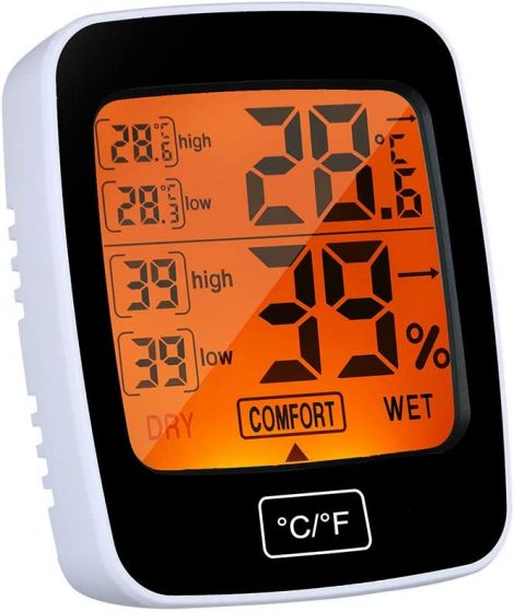 Medidor De Temperatura Ambiente Humedad Termometro Higrometro Digital  Preciso