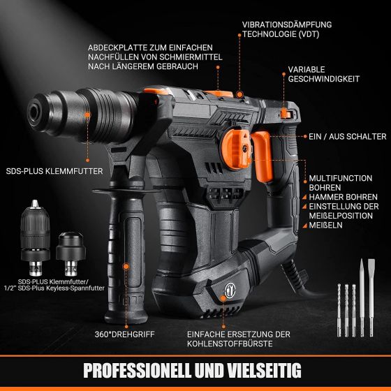 Martillo perforador 1050 W