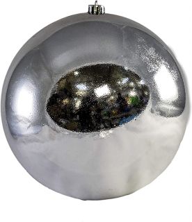Bolas de Navidad Multicolor, 1 Unidad 20cm, Navidad Bolas para el árbol de Navidad, para Vacaciones, Bodas, Fiestas, Decoración de Regalos, Dorado, Varios tamaños (1pcs - 20cm, Plata)       