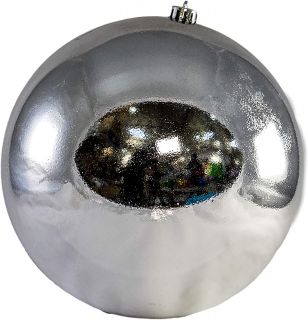 Bolas de Navidad Multicolor, 1 Unidad de 25cm, Navidaad Bolas para el árbol de Navidad, para Vacaciones, Bodas, Fiestas, Decoración de Regalos, Dorado, Varios tamaños (1pcs - 25cm, Plata)       