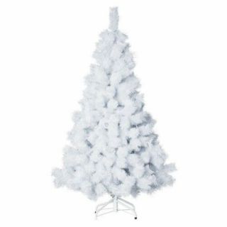 Árbol de Navidad Artificial Acebo, Natural Verde, Material PVC con Soporte Metálico (180CM, Agujas de Pino Blanco)       