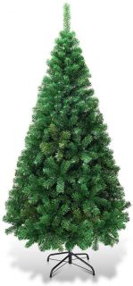 Árbol de Navidad 120cm Artificial Árbol Material PVC Natural Verde con Soporte Metálico