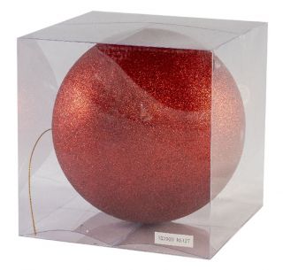 Bolas de Navidad Multicolor, Rojo 20cm, para Decoración de Árbol de Navidad, para Vacaciones, Bodas, Fiestas, Decoración de Regalos, Dorado, Varios tamaños (1 pcs - 20 cm, Rojo)       