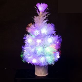 Mini Árbol Navidad Artificial 40cm con Luces Navideña Decoración Navidad para Escritorio Ventana Mesa 