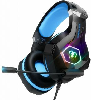 Auriculares Gaming Bluetooth Beexcellent GM-6 Pro con Microfono Rotatorio, Luz RGB, Stereo Premium, PS4, XBOX, PC