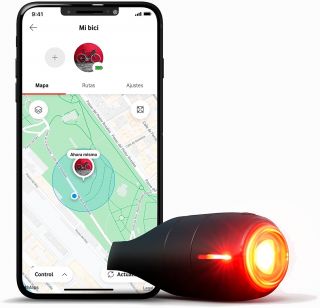  Luz de Freno Trasera Inteligente para Bicicletas con Localizador GPS, Alarma de Antirrobo, Detección de Impactos y Notificaciones a tu Móvil Curve Bike