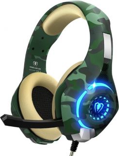  Beexcellent GM-100 Auriculares para juegos profesionales Camuflaje