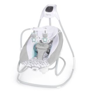 Ingenuity Columpio Bebés Simplecomfort Everston Compacto Multidirección, 6 Velocidades, Sonidos Naturales y Vibraciones