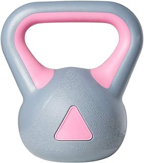 Kettlebell de 2 kg para entrenamiento de brazos y músculos en gimnasio de mujeres (Gris Rosa)