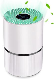 Purificador de aire con filtro HEPA y carbón activado de 4 capas - Elimina hasta un 99,97% del humo, polen, polvo y moho para alérgicos - Retroalimentación de calidad