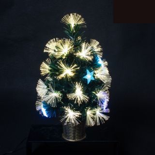 Mini Árbol Navidad Artificial 40cm con Luces Navideña Decoración Navidad para Escritorio Ventana Mesa 