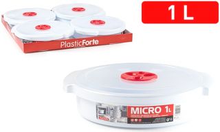 Fiambrera Micro Redonda 1 L Baja