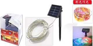 Luz Color Solar 10M 100 Led-Luz De Color Solar