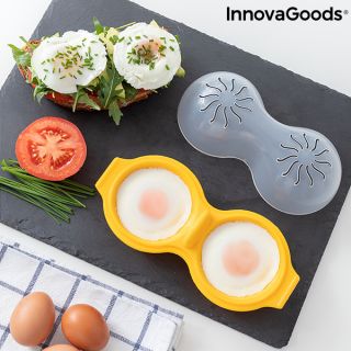 Cuecehuevos Doble de Silicona Oovi InnovaGoods