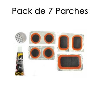 Parches Bicicleta Autoadhesivo Kit Reparador Pinchazo con Pegamento Incluido Kit Herramientas Bicicleta