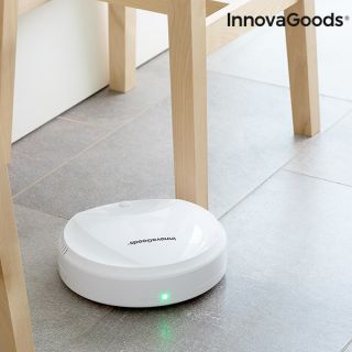 Robot Aspirador Inteligente para limpiar el suelo Rovac 1000 InnovaGoods Blanco Recargable Autonomía 80 min