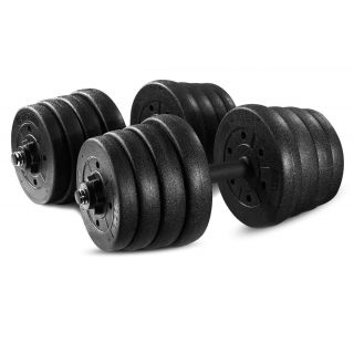 Kit ajustable de mancuernas de 30 kg, juego de 2 pesas con barra